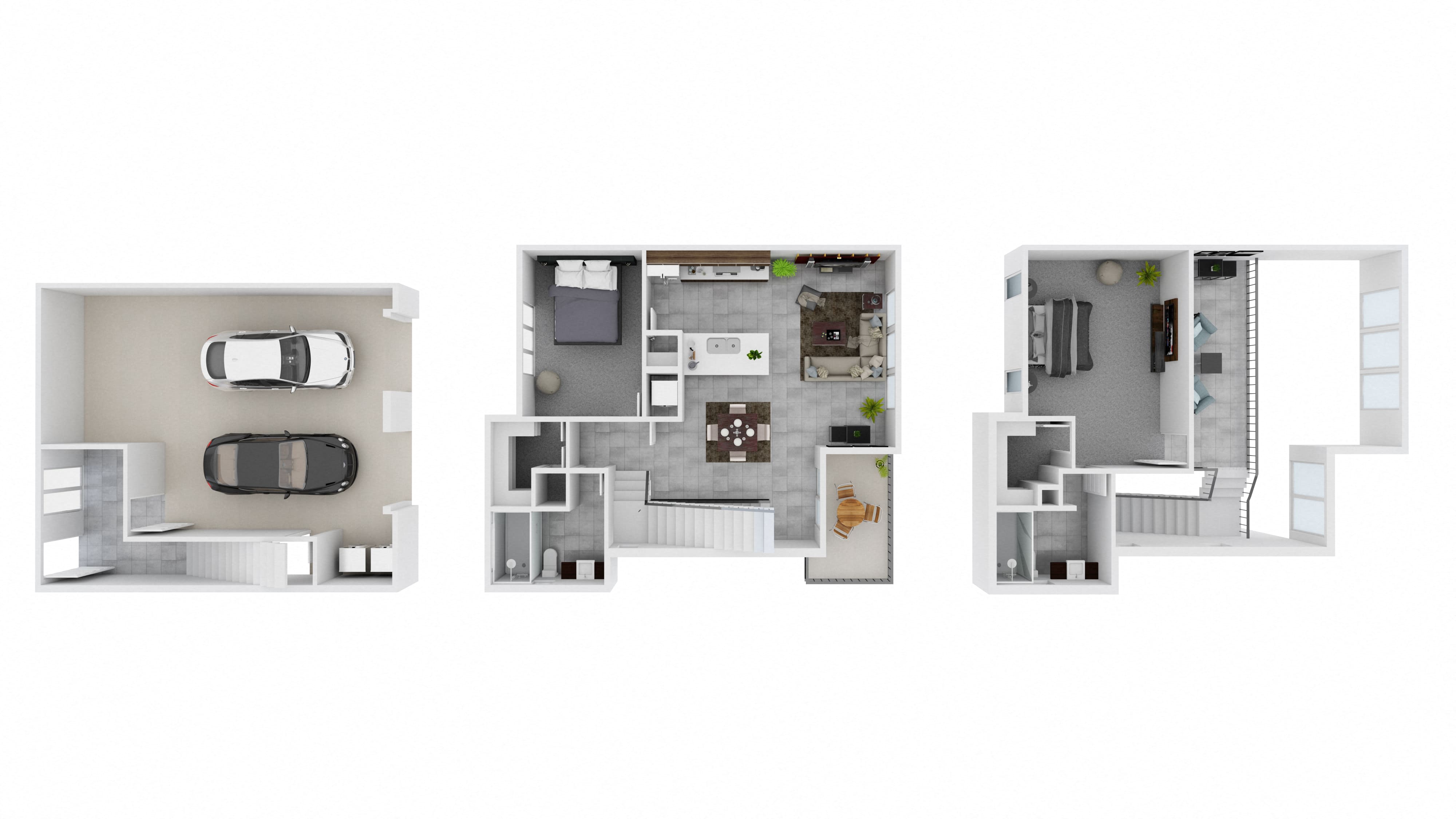 Floor plan for 2 beds, 2.5 baths, 1672 sqft